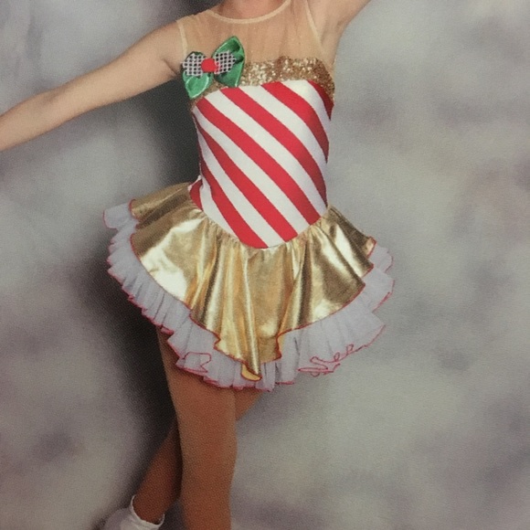 Other - Christmas present themed figure skating costume